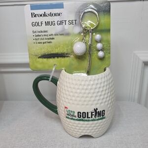 Brookstone Golf Mug Gift Set